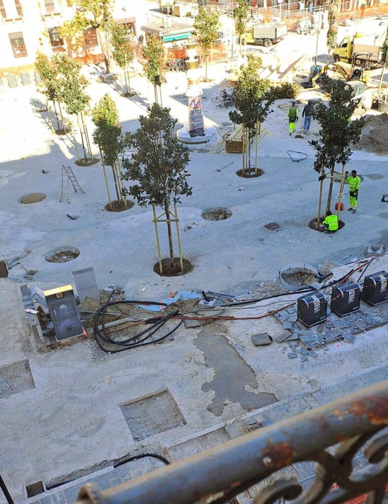 Piazza Sacro Cuore-Una mitigazione climatica mancata