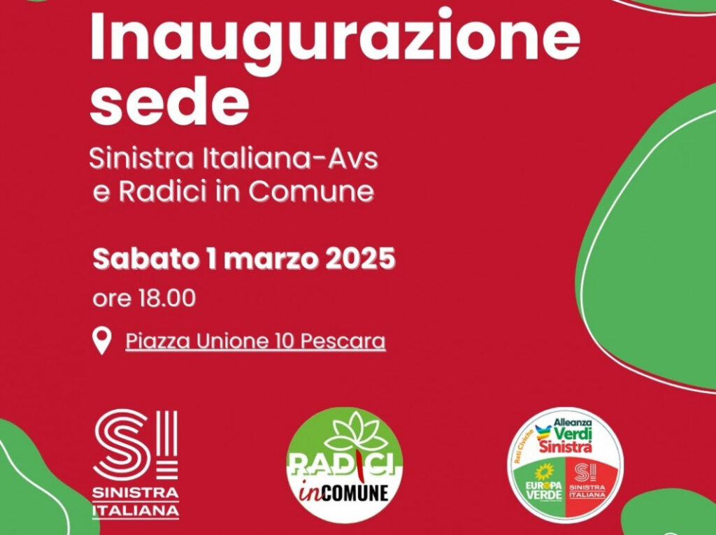 Sinistra Italiana e Radici in Comune: una sede in comune