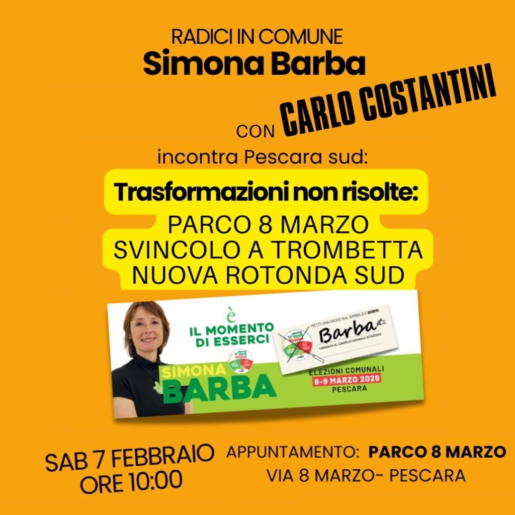 Pescara Sud, trasformazioni urbane incompiute: incontro pubblico al Parco 8 Marzo